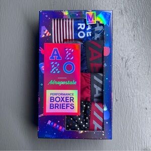 Aeropostale Men's Patriotic Boxer Briefs